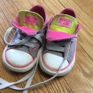 Converse double tongue chucks